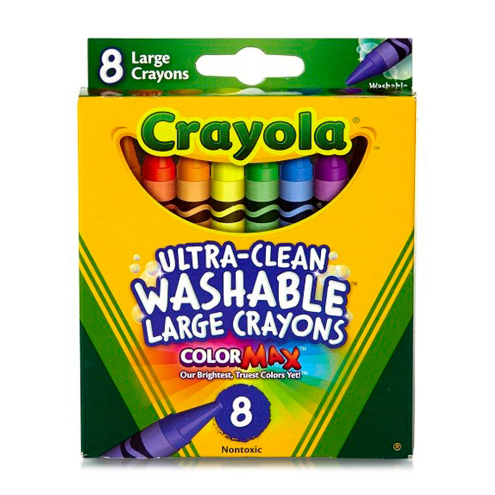 Crayones Large Lavables 1X8 - Diunsa | Tienda departamental