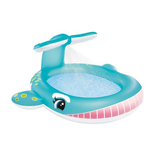 PISCINA INFLABLE 2.01Mx1.96Mx91CM BALLENA CON ROCIADOR INTEX