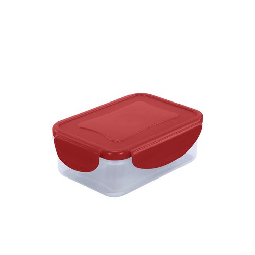 Tazon Click Clak Rectangular 17Oz 475Ml Rojo Chef