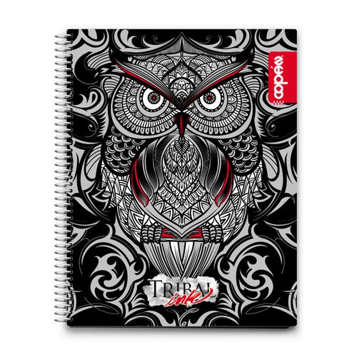 Cuaderno Espiral 70 Hojas Tribal Ink