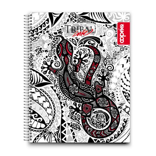 Cuaderno Espiral 70 Hojas Tribal Ink