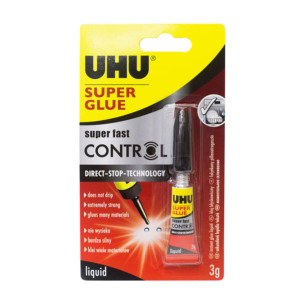 HYPERBURO  COLLE UHU TWIST&GLUE 3 EN 1 EXTRA FORTE TRANSPARENTE