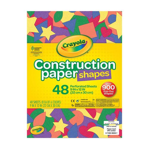 Papel Construccion 48Pg Shapes M/Crayola