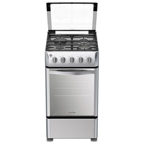 ESTUFA A GAS WHIRLPOOL 20" 4QUEM. C/TAPA ACERO IN