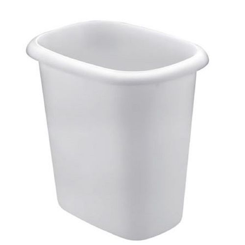 PAPELERA D/PLAST. 6QT VANITY BLANCO