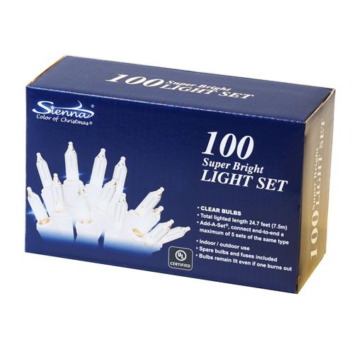 Conexión Navidad UL 100 Luces Blanco
