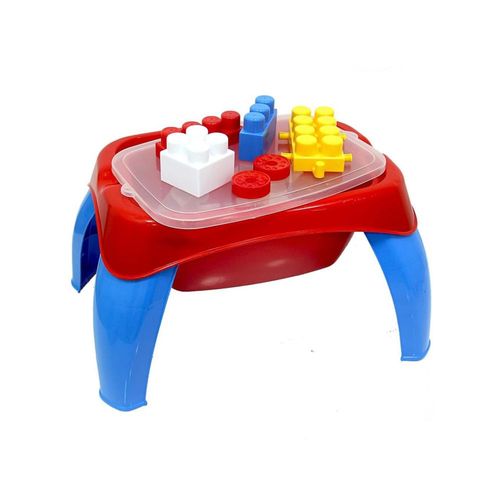 Mesa De Actividades Con Bloques 30Pcs