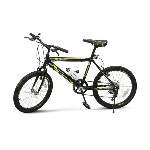 BICICLETA MTB TURBOBIKE HOMB.RIN 20 6V NEGRO