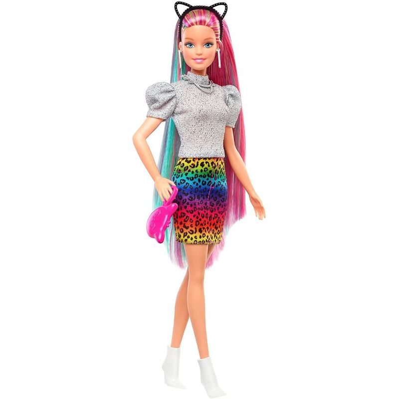 Barbie peinados 2024 arcoiris