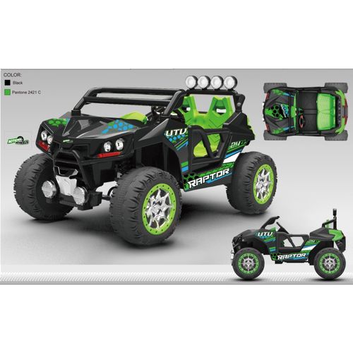 CARRO NIL 24V UTV NEGRO/VERDE