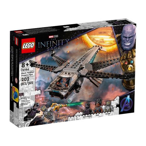 LEGO SUPER HEROE L BLACK PANTHER DRAGON FLYER 7618