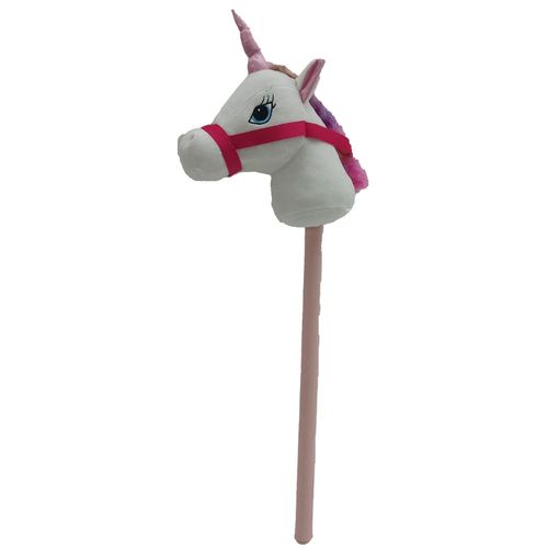 PELUCHE 68CM UNICORNIO DE PALO CLR BCO