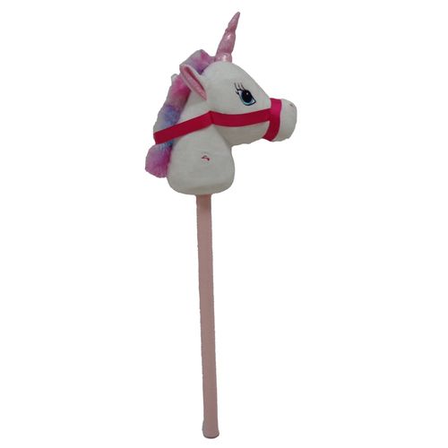 PELUCHE 68CM UNICORNIO DE PALO CLR BCO