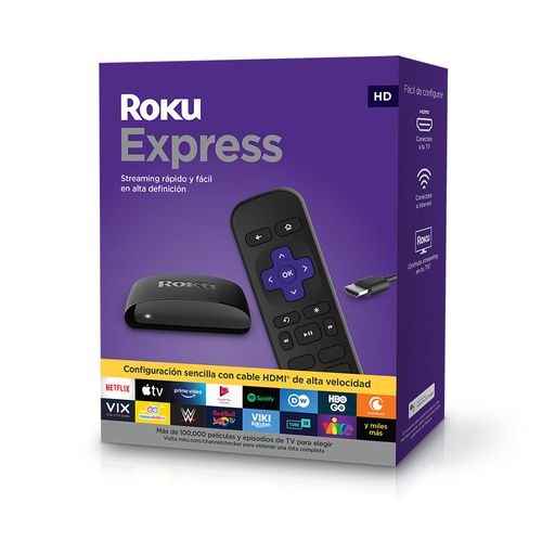 Roku Express | Dispositivo de streaming HD con cable HDMI