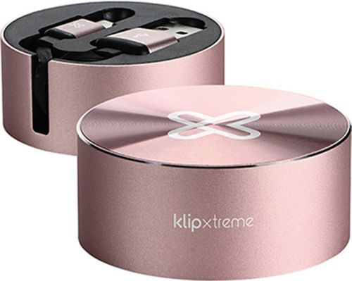 Cable retractil USB a tipo C Klip Xtreme l rosado