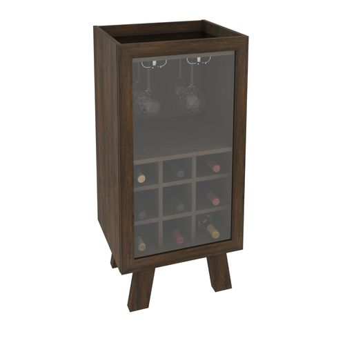 MUEBLE CON PUERTAS PARA VINOS RUSTICO