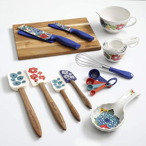 JUEGO DE UTENSILIOS DE COCINA 20PCS DAZZLING DAHLIAS