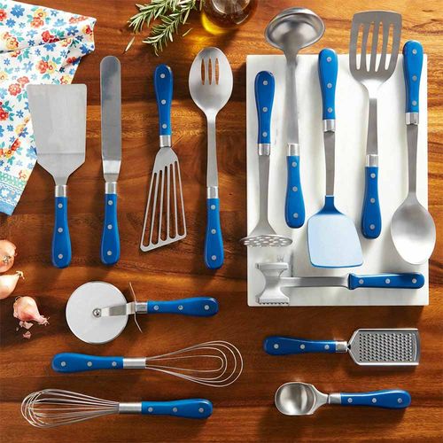 JUEGO DE UTENSILIOS DE COCINA 15PCS BLUE FRONTIER