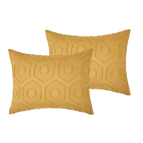 JUEGO DE EDREDON FULL/QUEEN COMFORTER 3PCS MUSTARD