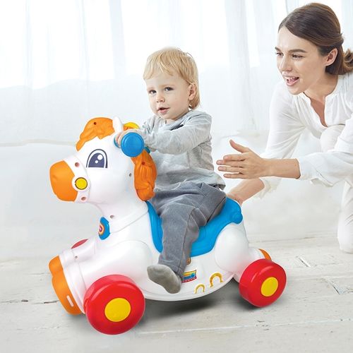CABALLO MECEDOR CON ACTIVIDADES 12M+