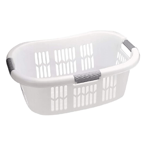 CESTA PLASTICO PARA ROPA RUBBERMAID COLOR BLANCO