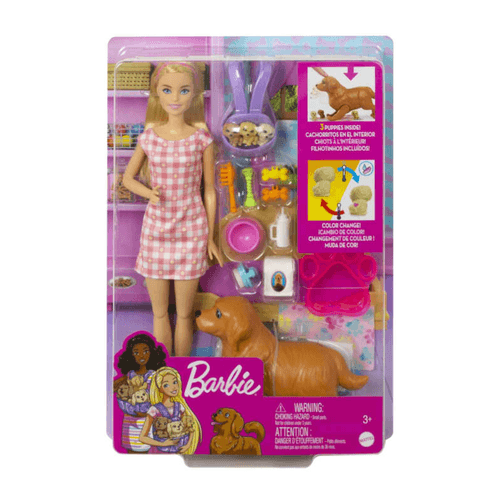 MUÑECA BARBIE CACHORROS RECIÉN NACIDOS