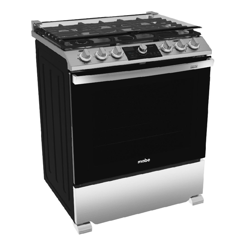 ESTUFA MABE GAS 30" ACERO INOX 6 QUEMADORES