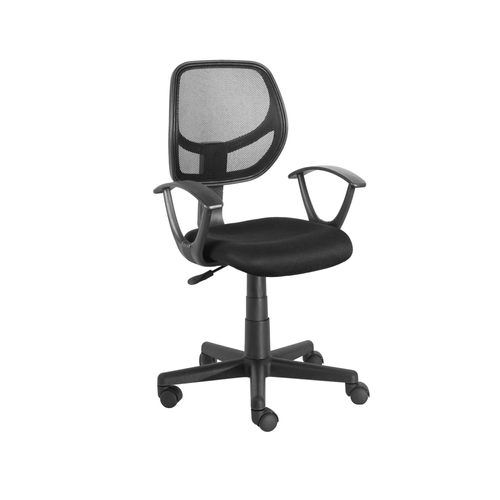 SILLA CON RODOS  PARA OFICINA CLR NEGRO