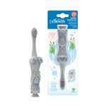 HG093_Combo_F_Toddler_Toothbrush_1-4_years_Gray_and_Purple_Otter_1-Pack