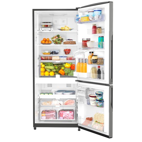 REFRIGERADORA MABE 19FT ACERO INOX BOTTON FREEZER