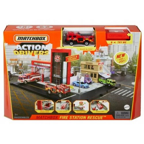 PISTA MATCHBOX FIRE STATION RESCUE