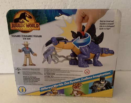 FIGURA IMAGINEXT JW STEGOSAURUS & DR.