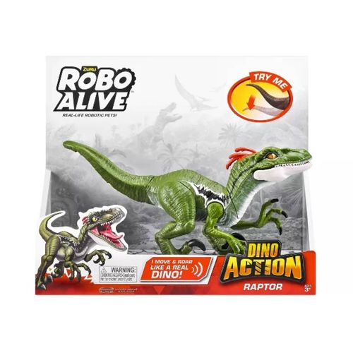 FIGURA ROBO ALIVE-DINO RAPTOR ACTION SURTIDO