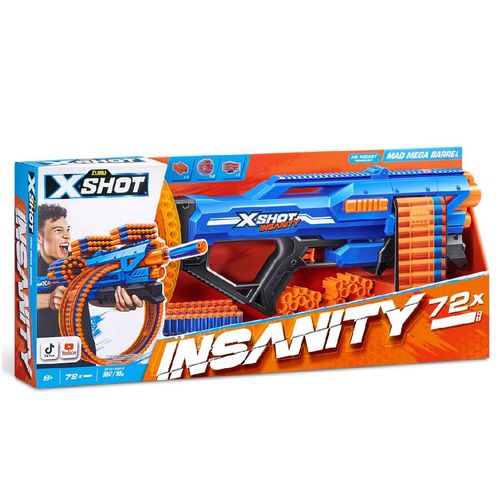 LANZADOR X-SHOT-INSANITY MAD MEGA BARREL BLASTER