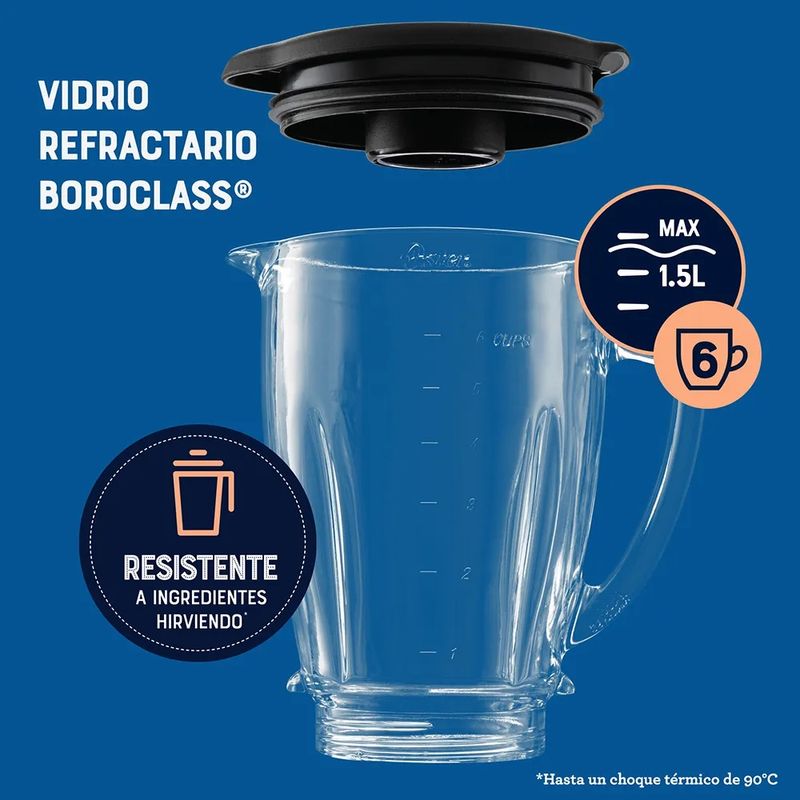 Vaso Vidrio para Licuadora tipo Oster