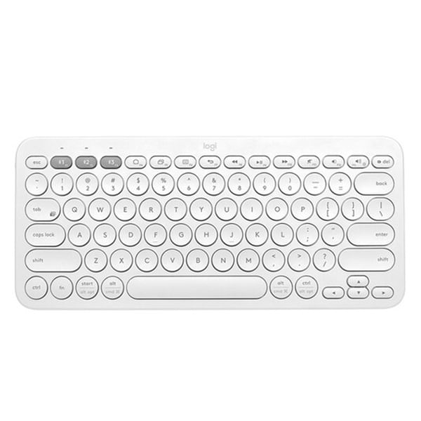 Teclado inalambrico Bluetooth Logitech K380 BLANCO 920-009595