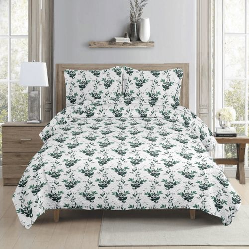 JGO D/EDREDON/QUILT FULL/QUEEN 3PCS PRINTED STDO