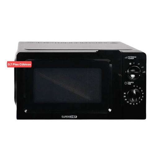 MICROONDAS MANUAL SUPERCHEF 0.7 CU FT NEGRO MSB-WB01