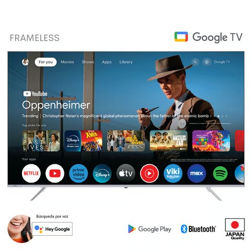 TELEVISOR JVC 86"/SMART/4K/GOOGLE TV FRAMELESS