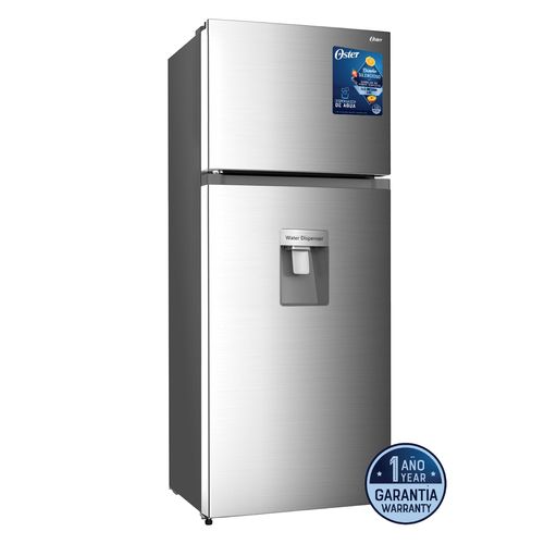 REFRIGERADORA OSTER 7 PIES C/DISPENSADOR COLOR SILVER DEFROST 206 LITROS OS-DFKE211SD